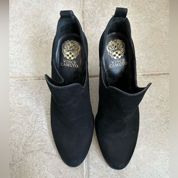 Vince Camuto size 9 Women's Federa Cutout Side Booties boots black real leather - Picture 3 of 9